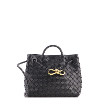 Bottega Veneta Andiamo Top Handle Bag Intrecciato Nappa Small