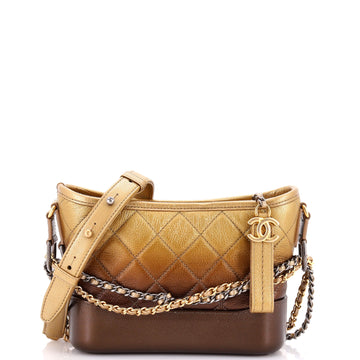 Chanel Gabrielle Hobo Quilted Ombre Goatskin Small