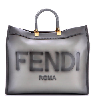 Fendi Sunshine Shopper Tote Leather Large