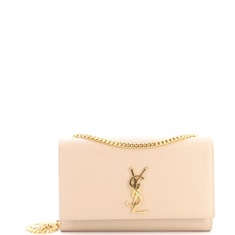 Saint Laurent Classic Monogram Crossbody Bag Grainy Leather Medium