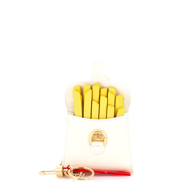 Delvaux La Belgitude French Fries Bag Charm Leather