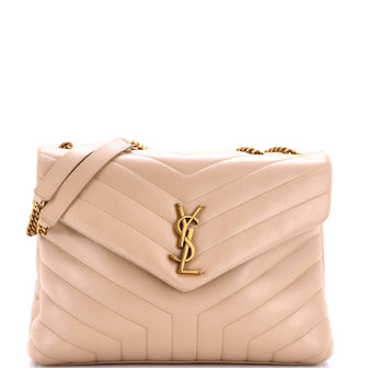 Saint Laurent Loulou Shoulder Bag Matelasse Chevron Leather Medium