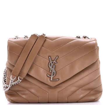 Saint Laurent Loulou Shoulder Bag Matelasse Chevron Leather Small