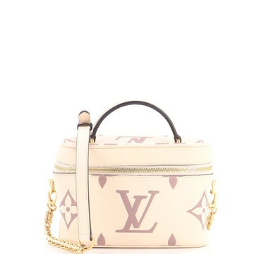 Louis Vuitton Vanity Handbag Bicolor Monogram Empreinte Giant PM