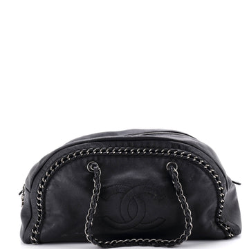 Chanel Luxe Ligne Bowler Bag Leather Large