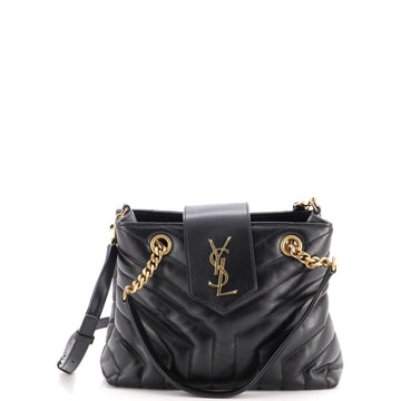 Saint Laurent LouLou Tote Matelasse Chevron Leather Small