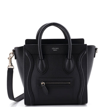 Celine Luggage Bag Grainy Leather Nano