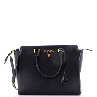 Prada Convertible Open Tote Saffiano Leather Medium