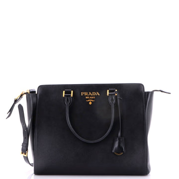 Prada Convertible Open Tote Saffiano Leather Medium