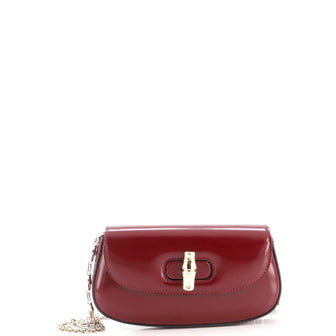 Gucci Bamboo Night Chain Clutch Leather Small
