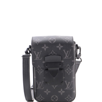 Louis Vuitton S Lock Vertical Wearable Wallet Monogram Eclipse Canvas