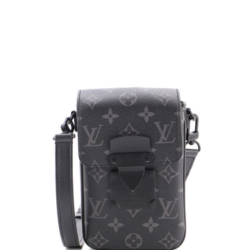 Louis Vuitton S Lock Vertical Wearable Wallet Monogram Eclipse Canvas