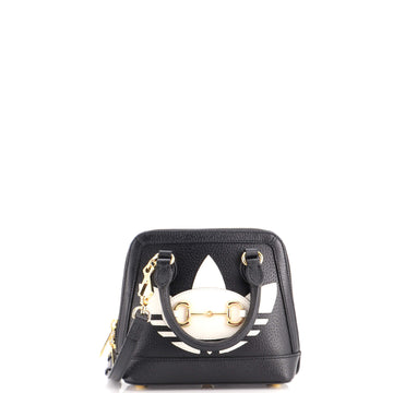 Gucci x Adidas Horsebit 1955 Top Handle Bag Leather with Applique Mini
