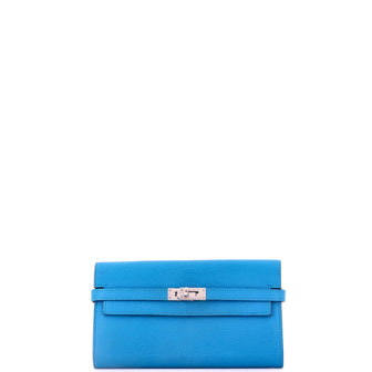 Hermes Kelly Wallet Chevre Mysore Long