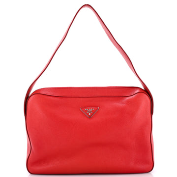 Prada Top Zip Shoulder Bag Vitello Daino Medium