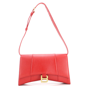 Balenciaga Hourglass Sling Shoulder Bag Leather Small