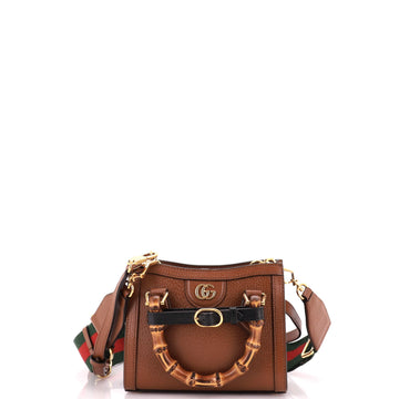 Gucci Diana NM Bamboo Handle Tote Leather Mini