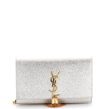 Saint Laurent Classic Monogram Tassel Chain Wallet Leather
