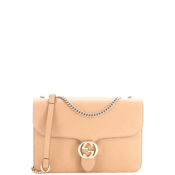 Gucci Interlocking Shoulder Bag Leather Medium