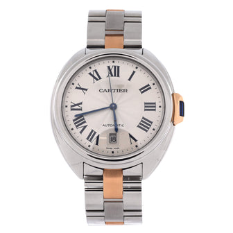 Cartier Cle de Cartier Automatic Watch Stainless Steel and Rose Gold 40