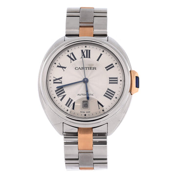 Cartier Cle de Cartier Automatic Watch Stainless Steel and Rose Gold 40