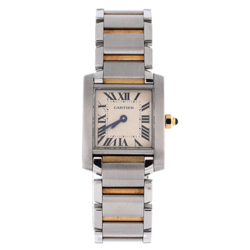 Cartier Tank Francaise Quartz Watch Stainless Steel and Yellow Gold 20
