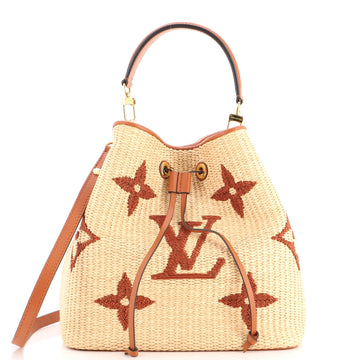 Louis Vuitton NeoNoe Handbag Monogram Giant Raffia MM