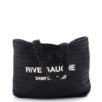 Saint Laurent Rive Gauche Supple Tote Raffia
