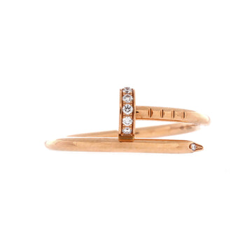 Cartier Juste un Clou Ring 18K Rose Gold and Diamonds Small