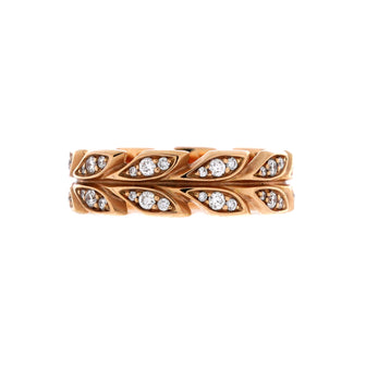 Tiffany & Co. Victoria Vine Band Ring 18K Rose Gold with Diamonds