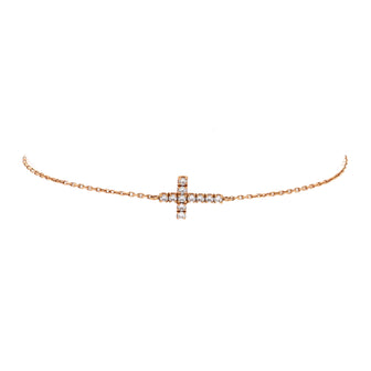Cartier Symbols Cross Bracelet 18K Rose Gold with Diamonds