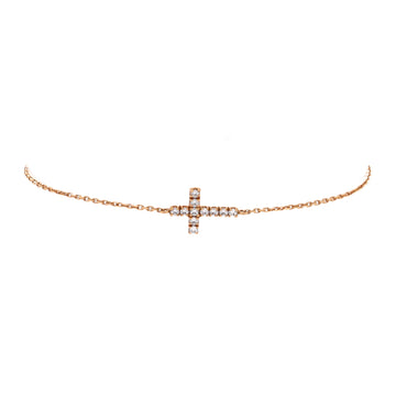 Cartier Symbols Cross Bracelet 18K Rose Gold with Diamonds