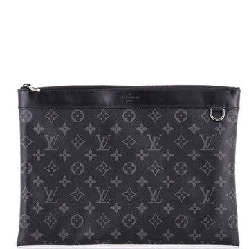 Louis Vuitton Discovery Pochette Monogram Eclipse Canvas GM