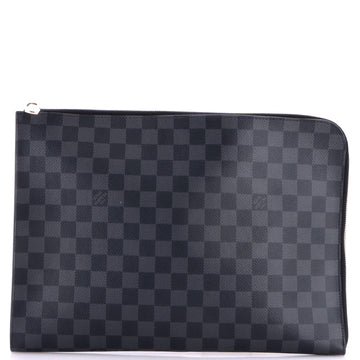 Louis Vuitton Zip Around Pochette Jour Damier Graphite GM