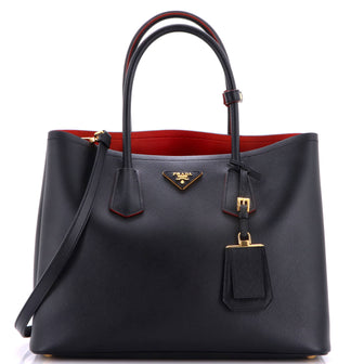 Prada Cuir Double Tote Saffiano Leather Medium