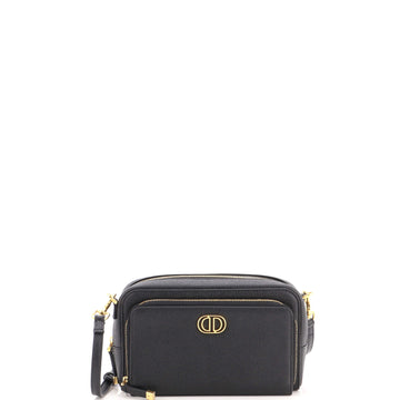 Christian Dior Caro Double Pouch Crossbody Bag Leather