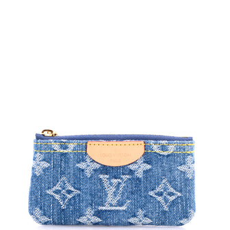 Louis Vuitton Key Pouch Monogram Denim