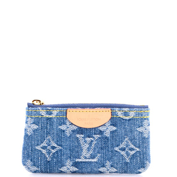 Louis Vuitton Key Pouch Monogram Denim