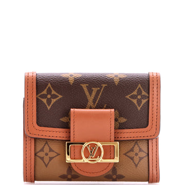 Louis Vuitton Dauphine Wallet Reverse Monogram Canvas Compact