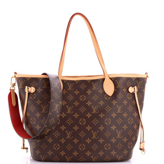 Louis Vuitton Neverfull Bandouliere Inside Out Monogram Canvas and Textile MM