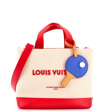 Louis Vuitton Shopper Tote Canvas with Leather Mini