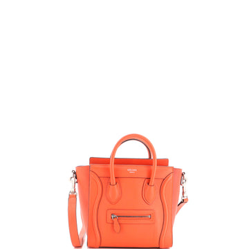 Celine Luggage Bag Grainy Leather Nano