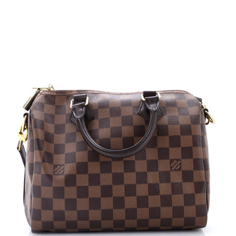 Louis Vuitton Speedy Bandouliere Bag Damier 25