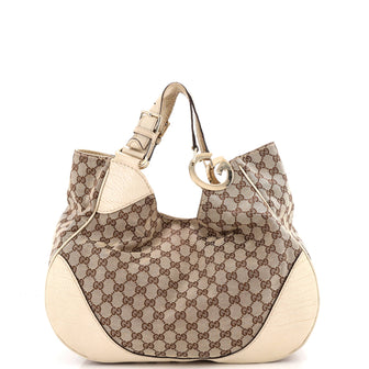Gucci Charlotte Tote GG Canvas with Leather Large