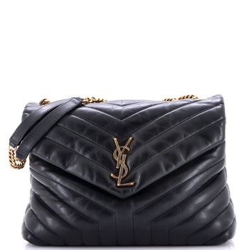 Saint Laurent Loulou Shoulder Bag Matelasse Chevron Leather Medium