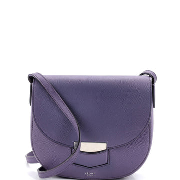Celine Trotteur Crossbody Bag Grainy Leather Small