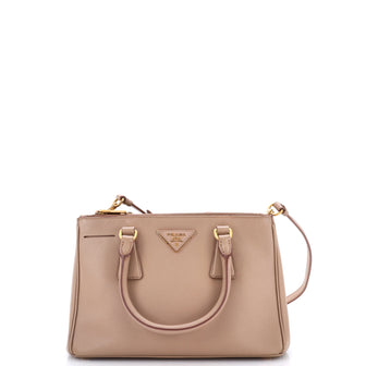 Prada Galleria Double Zip Tote Saffiano Leather Small