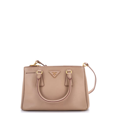 Prada Galleria Double Zip Tote Saffiano Leather Small