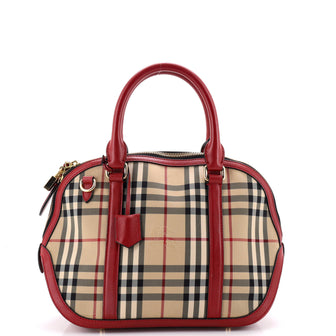 Burberry Orchard Bag Horseferry Check Canvas Medium