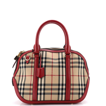 Burberry Orchard Bag Horseferry Check Canvas Medium